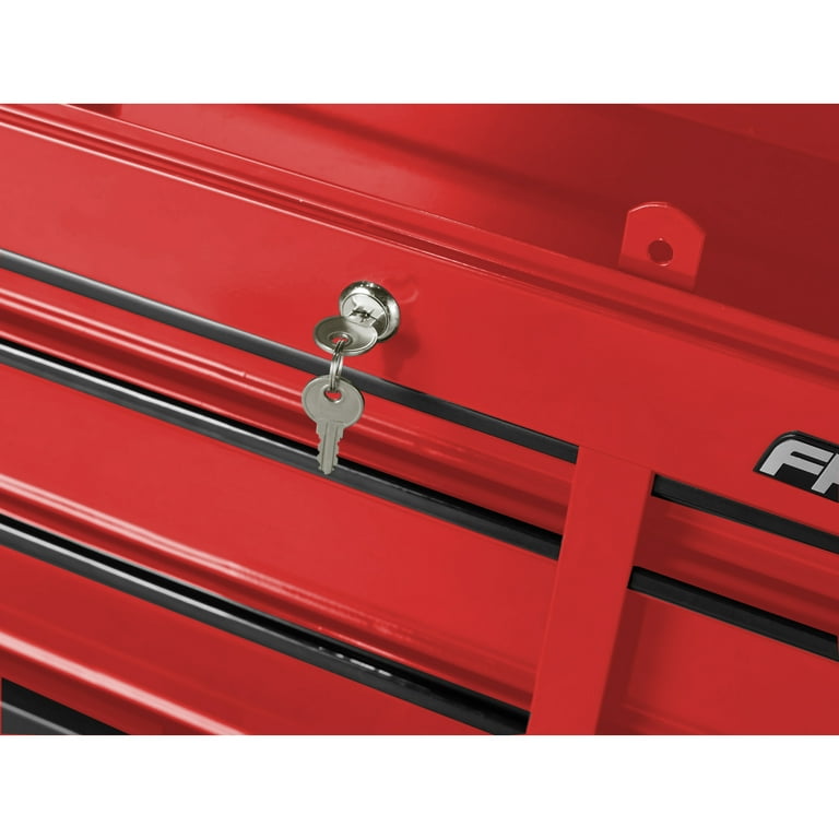 Frontier 24-inch 5 drawer tool chest organizer combo in RED
