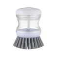 thumbnail image 1 of Clearance Dishwashing Brush With Soap Dispenser, Kitchen Brush For Cleaning Dishes, Pots, Pans, Sinks, 1 Brush Soap Dispenser, Black/transparent/white Buy 2 get 10% off, 1 of 4