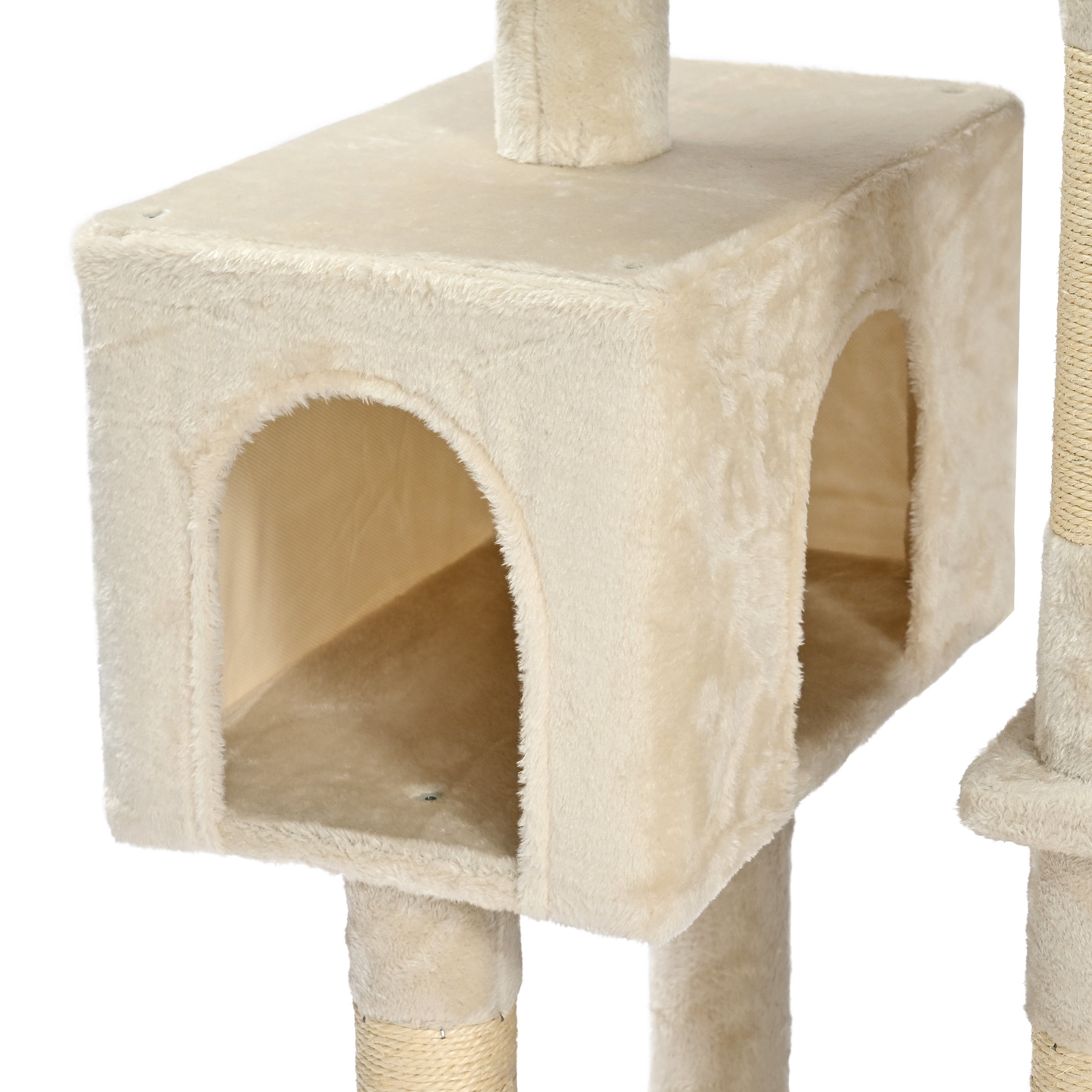 Vibrant Life Heavy Duty 8-Level 61" Cat Tree with Condo, Beige