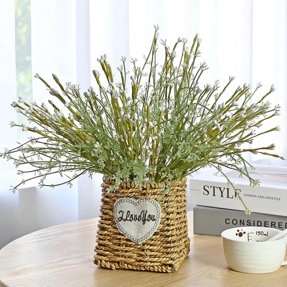 Easter Decor​ Artificial Willow Twig Green Sprig, 20Pcs Green Wicker Cuttings Decoration Indoor Vase Display, Spring Home Decor for Living Room Table