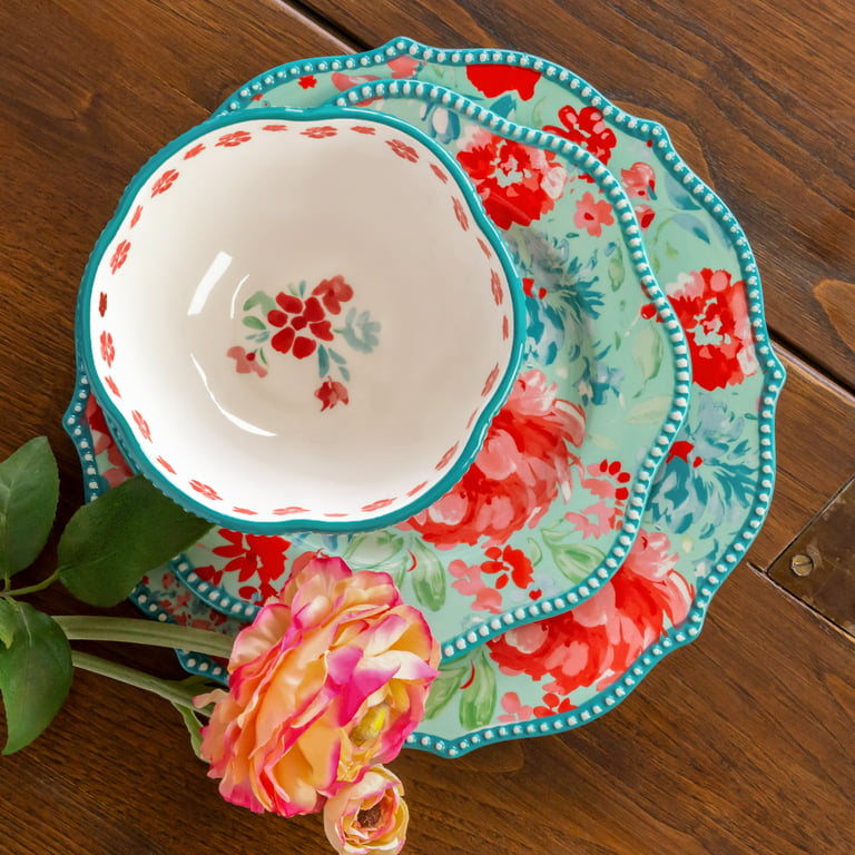 The Pioneer Woman Dinnerware Set, Gorgeous Garden, 12 Pieces 