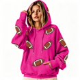 thumbnail image 6 of CAIXIA Game Day Sweatshirt for Women Football Funny Graphic Print Hoodies Casual Fall Season Pullover Tops with Pockets, 6 of 7