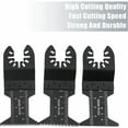 thumbnail image 4 of Multitool Blade Set, Universal Compatible System High-Carbon Steel Kit Quick Release Saw Blades for Fein Multimaster Ryobi Milwaukee Bosch Dremel Dewalt Rockwell, Tougher And, 4 of 5