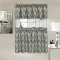 thumbnail image 2 of Achim Avery Window Curtain Tier Pair and Valance Set - 58x24 - Charcoal, 2 of 5