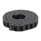 thumbnail image 1 of Cadena portacables ignífuga con conector de extremo CNC de nailon negro anidable y resistente a altas temperaturas, 1 of 8