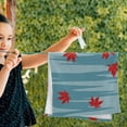 thumbnail image 6 of Red Japanese Maple Leaves Hand Towels, Modern Dotted Waves Kitchen Towel Ultra Soft and Absorbent,Decorative Fingertip Face Towel for Bathroom Hotel, 2 PCS, 28.3"x 14.4", 6 of 6