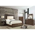 thumbnail image 2 of Furniture of America Ruma Wood Panel Bed, California King, Warm Chestnut, 2 of 3