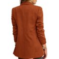 thumbnail image 2 of ORUYROP Women's Solid Color Casual Long Sleeve Lapel Button Blazer Jacket, 2 of 6
