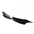 thumbnail image 3 of Front Bumper Side Spoiler, High  Glossy Black Front Bumper Splitter Anti Shock 2PCS ABS Robust  For Replacement, 3 of 8