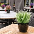 thumbnail image 2 of 5 Bundles Artificial Lavender Flowers Outdoor Fake Flowers UV Resistant, for Home Wedding Kitchen Garden Patio Window Box Office Table Centerpieces Indoor Outdoor Decor, 2 of 8