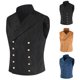 thumbnail image 5 of Mens Dress Suit Vest V Neck Formal Business Comfortable Soft Sleeveless Costume, 5 of 7