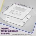 thumbnail image 2 of Placa de pared Enerlites SI8832-W de 2 módulos, 12 x 12 cm, blanca, 2 of 8