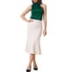 thumbnail image 2 of INSPIRAR CHIC Blusas de Satén sin Mangas para Mujeres, Elegante Top de Verano, M Verde Oscuro, 2 of 5