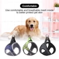 thumbnail image 3 of Arnés para caminar para mascotas, chaleco de nailon ajustable de seguridad para animales, entrenamiento, suave, transpirable, a prueba de escape, senderismo, correa para correr, azul medio L Speravity PT000591-02, 3 of 7