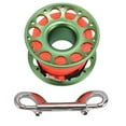thumbnail image 2 of Fishing Line Reel, 30m / 98.43ft Aluminum  Diving Reel Aviation Multi Purpose Finger Spool With Double Ended Hooks, 2 of 7