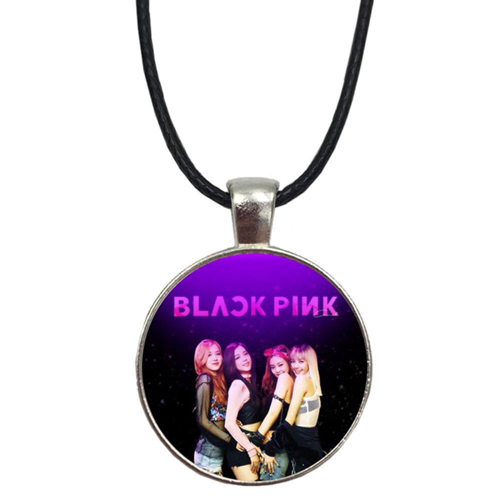 Black sale pink necklace