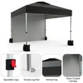 thumbnail image 3 of 10x10 Pop Up Canopy Tent with 1 Removable Sidewall, Heavy Duty Commercial Instant Shelter with One-Person Setup, 100 Sq Ft Shade for Outdoor Events, Camping, Farmers Market, 3 of 8