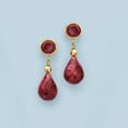 thumbnail image 3 of Ross-Simons 11.00 ct. t.w. Ruby Drop Earrings in 14kt Yellow Gold, Women's, Adult, 3 of 5