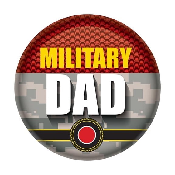 Military Dad Button