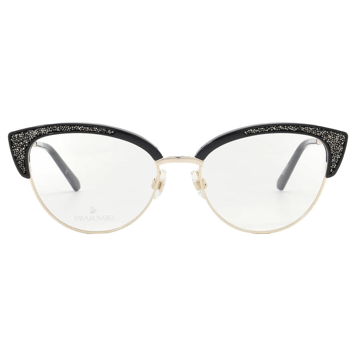 Swarovski SK5363 032 Women's Pale Gold Cat Eye Frame Eyeglasses