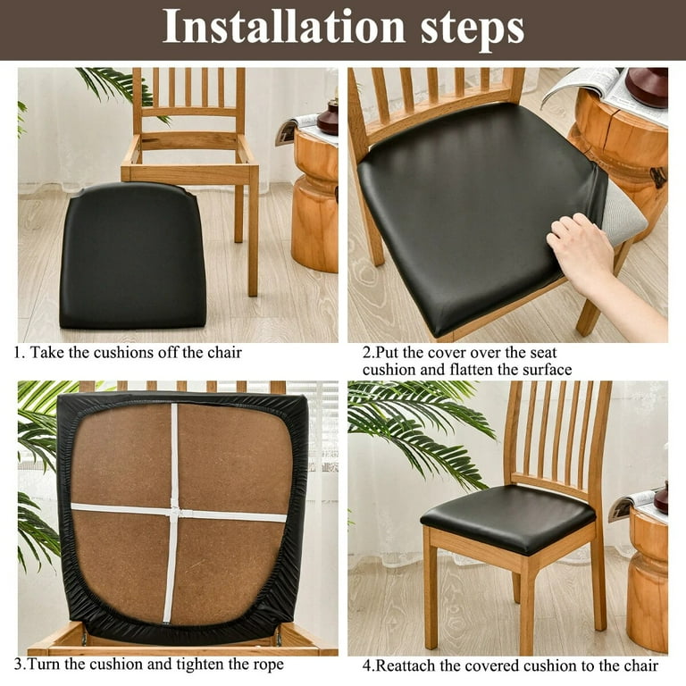 Leather chair cushion covers hotsell