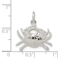 thumbnail image 2 of 925 Sterling Silver Crab Charm Pendant, 2 of 6