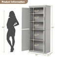 thumbnail image 4 of Danolapsi 70" Kitchen Pantry Cabinet,Freestanding Kitchen Pantry Storage Cabinet,Cupboard Tall Storage Cabinet with Doors and Adjustable Shelves, for Bathroom,Dining Room,Living Room, 4 of 8