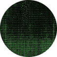 thumbnail image 1 of Ahgly Company Indoor Round Abstract Emerald Green Modern Area Rugs, 3' Round, 1 of 4