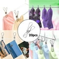 thumbnail image 2 of Ikeay 20 Pack Clothespin Stainless Steel Wire Clip Durable Metal Pin for Clothesline Utility Pin for Laundry Kitchen Backyard Outdoor Clothes Drying Bag Sealing Room Decorating,Clip, 2 of 7