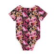 thumbnail image 2 of Daiia Rose Flowers Printed Unisex-Baby Short Sleeve Onesies Bodysuits Baby Climbing Clothes Soft and Comfortable Romper with Expandable Shoulder Design-18 Months, 2 of 8