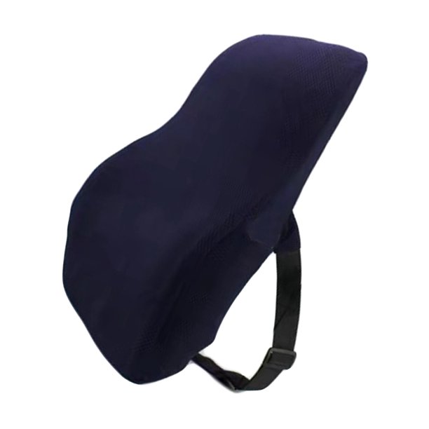 Almohada Lumbar Automática para Espalda, Masajeador de Cintura de Espuma Viscoelástica, Bolsillo Lateral Resistente Al Desgaste, Alivio Cómodo Extraíb cuadrícula de piña azul Sunnimix Soporte lumbar para la espalda