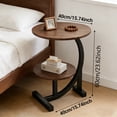thumbnail image 2 of Bedside Table - Indoor/Outdoor Side Table, Sturdy Metal Frame Lightweight Space-Saving Design, Suitable for Living Rooms, Balconies, Offices - Easy to Move, Decorative Bedside Table, 2 of 6