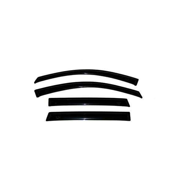 Auto Ventshade 94510 Rainguard Ventvisor Aerodynamic Design; Tape-On; Smoke; Acrylic; Set of 4