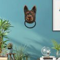 thumbnail image 2 of Simulation Animal Dog Resin Wall Hanging Artwork Room Wall Decoration Ornament Decor - Wolfhound, 2 of 7