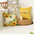 thumbnail image 2 of Home Sweet Home Sunflower Yellow Throw Pillow Covers, 18x18 Inch Summer Seasonal Decorations for Home Set of 4, 2 of 6