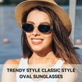 thumbnail image 3 of Lentes de sol ovalados polarizados Dollger retro para mujer UV400, 3 of 7