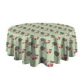 thumbnail image 5 of Christmas Round Tablecloth 70x70in(178x178cm) – Waterproof Polyester Table Cover with Full Print Design, Wrinkle Resistant & Washable for Kitchen Dining Party Decor, 5 of 6