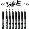 thumbnail image 2 of Hand Lettering Pens, Calligraphy Brush Pen, Pigment Liner Micron Pen Black Markers Set for Artist Sketch, Technical, Beginners Lettering Pens set, 2 of 6