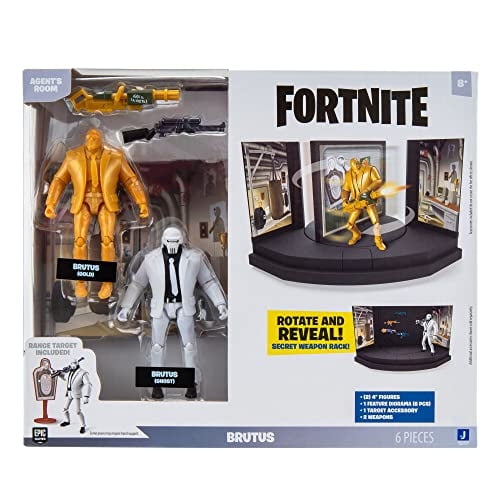 La habitación del agente de Fortnite Brutus se presentó con dos figuras articuladas de 4 pulgadas más WEA Fortnite Fortnite