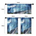 thumbnail image 4 of LALILO Kitchen Curtains and Valances Set of 3 36" Fantasy Window Treatment Tiers for Window Decor, 4 of 5