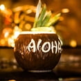 thumbnail image 1 of Tazas de cerámica Regalos Decoración Novedad Marrón Tropical Divertido con letras Forma de coco Taza de 13.5 oz para festival Pascua e Baoblaze Taza de cóctel, 1 of 7