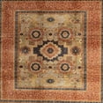 thumbnail image 1 of Ahgly Company Indoor Square Abstract Red Oriental Area Rugs, 5' Square, 1 of 6