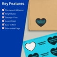 thumbnail image 3 of Avery Printable Heart Labels, Bright Blue, 2-9/32" x 1-27/32", 120ct, 3 of 11