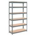thumbnail image 3 of Global Industrial Extra Heavy Duty Shelving 48"W x 12"D x 60"H With 6 Shelves, Wood Deck, Gry, 3 of 3