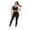 Black, variant on Yoga Exercise Gym Sports Workout Athletic Women Outfits 2 piece Seamless Bra High Waist Full Length Pants Leggings Set for Running Jogging Walking Tummy Control Non See-Through All Day Comfort