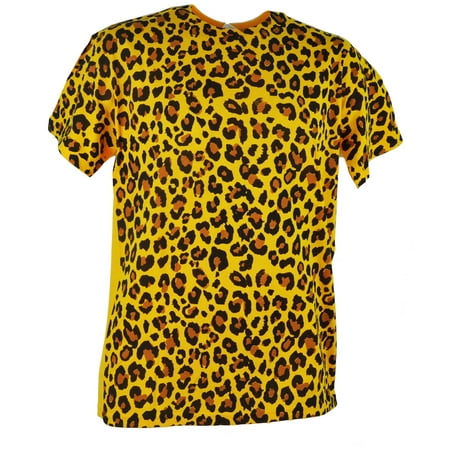 Gildan - Cheetah Pattern Design Yellow Mens Adult Graphic Plain Tshirt ...