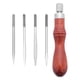 thumbnail image 4 of Punzón para coser a mano, herramientas de reparación de punzón, herramientas de perforación multifuncionales para manualidades de cuero, para marcar, 4 of 9