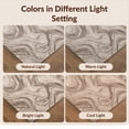 thumbnail image 7 of Design&I 3'x5' Ultra Soft Throw Mat, Abstract Ash Veined Ribbons Flowing Curves Balanced Berber Neutral None Fluffy Washable Easy Care Indoor rug for Bedside Hallway, 7 of 7