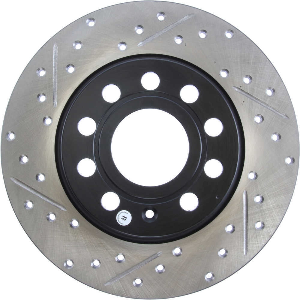 StopTech Slotted & Drilled Sport Brake Rotor Fits select: 2011-2018 VOLKSWAGEN JETTA, 2012-2022 VOLKSWAGEN PASSAT