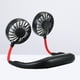 thumbnail image 2 of Ventilador personal manos libres con diseño de auriculares, portátil, con banda para el cuello, mini ventilador recargable por USB para viajes, exteriores y oficina (negro), 2 of 5